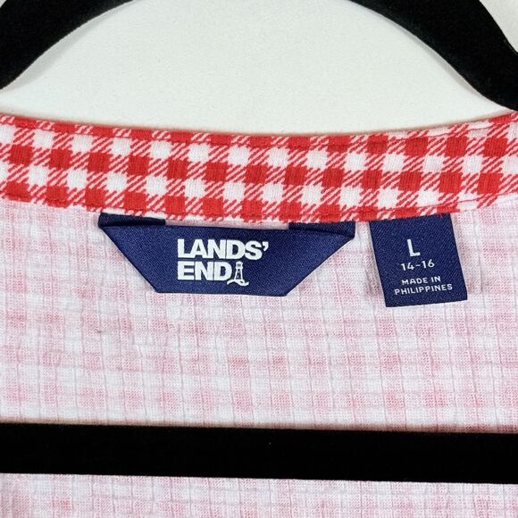 Lands' End Red Gingham Tank Top - Picture 5 of 6